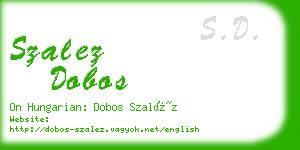 szalez dobos business card